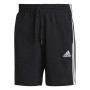 Pantaloni Corti Sportivi da Uomo Adidas Essentials 3 Stripes Aeroready Nero