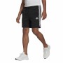 Pantaloni Corti Sportivi da Uomo Adidas Essentials 3 Stripes Aeroready Nero