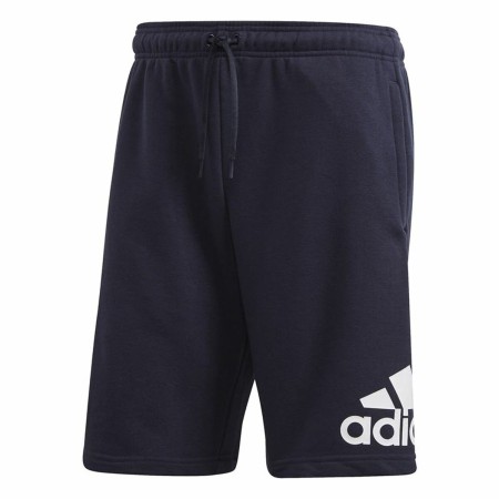 Pantaloni Corti Sportivi da Uomo Adidas Loungewear Badge Of Sport Blu scuro