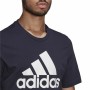 Maglia Essentials Big Logo Adidas Legend Ink Azzurro