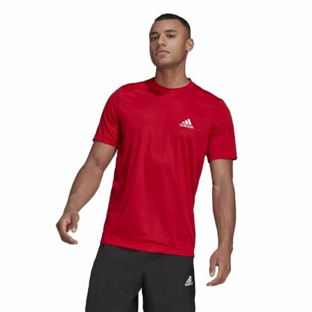 Maglia Aeroready Designed To Move Adidas Designed To Move Rosso