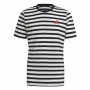 Maglia Essentials Stripey Adidas Embroidered Logo Nero