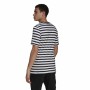 Maglia Essentials Stripey Adidas Embroidered Logo Nero