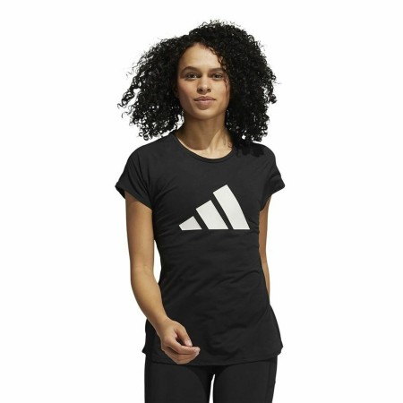 Maglia a Maniche Corte Donna Adidas Training 3 Bandas Nero