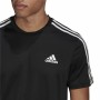 Maglia a Maniche Corte Uomo Adidas Aeroready D2M Sport Nero