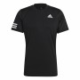 Maglia a Maniche Corte Uomo Adidas Club Tennis 3 Stripes Nero