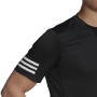 Maglia a Maniche Corte Uomo Adidas Club Tennis 3 Stripes Nero