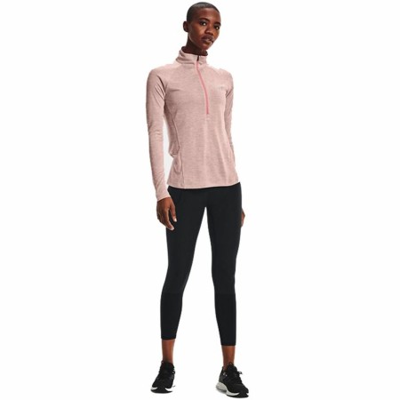 Maglia a Maniche Corte Donna Under Armour Tech 1/2 Zip Rosa