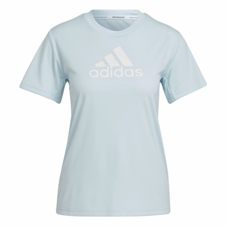 Maglia a Maniche Corte Donna Adidas Move Logo Sport Ciano