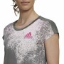 Maglia a Maniche Corte Donna Adidas Grigio scuro