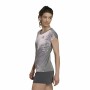 Maglia a Maniche Corte Donna Adidas Grigio scuro