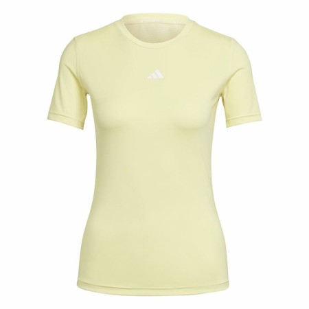 Maglia a Maniche Corte Donna Adidas Techfit Training Giallo