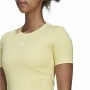 Maglia a Maniche Corte Donna Adidas Techfit Training Giallo