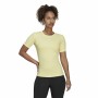 Maglia a Maniche Corte Donna Adidas Techfit Training Giallo