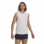 Maglia Smanicata da Donna Adidas Muscle Run Icons Bianco