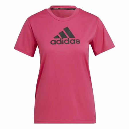 Maglia a Maniche Corte Donna Adidas Designed 2 Move Logo Fucsia