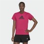 Maglia a Maniche Corte Donna Adidas Designed 2 Move Logo Fucsia