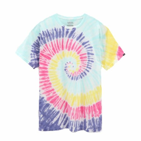 Maglia a Maniche Corte Uomo Vans Rainbow Spiral Ciano