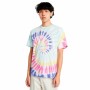 Maglia a Maniche Corte Uomo Vans Rainbow Spiral Ciano