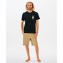 Maglia a Maniche Corte Uomo Rip Curl Search Essential Nero