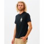 Maglia a Maniche Corte Uomo Rip Curl Search Essential Nero