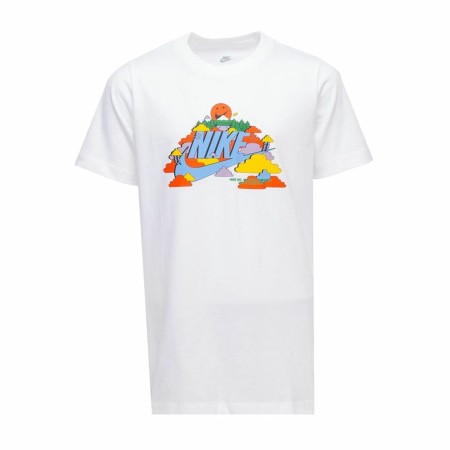 Maglia a Maniche Corte per Bambini Nike Happy Cloud Bianco