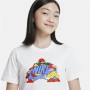 Maglia a Maniche Corte per Bambini Nike Happy Cloud Bianco