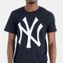 Maglia a Maniche Corte Uomo New Era Team Logo NYY Blu scuro