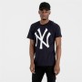 Maglia a Maniche Corte Uomo New Era Team Logo NYY Blu scuro