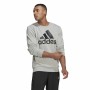 Felpa senza Cappuccio Uomo Adidas Essential Big Logo Grigio