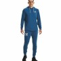 Felpa con Cappuccio Uomo Under Armour Rival Terry Azzurro