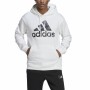 Felpa con Cappuccio Uomo Adidas Essentials Camo Bianco