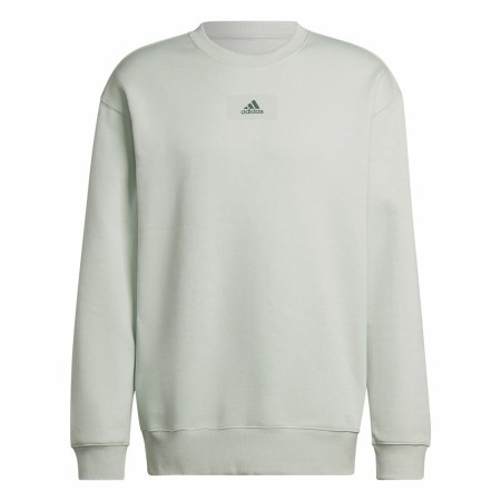 Felpa senza Cappuccio Uomo Adidas Essentials Feelvivid Verde Chiaro