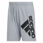 Pantaloni Corti Sportivi da Uomo Adidas Big Badge Of Sport Grigio 9"