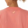 Maglia a Maniche Corte Donna Asics Tiger Rosa