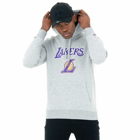 Felpa con Cappuccio Unisex New Era LA Lakers Grigio