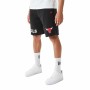 Pantaloni Corti Sportivi da Uomo New Era NBA Chicago Bulls Nero Uomo