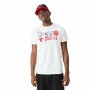 Maglia a Maniche Corte Uomo New Era NBA Infill Graphic Chicago Bulls Bianco