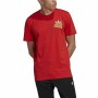 Maglia a Maniche Corte Uomo Adidas Multifade Rosso