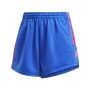 Pantaloncini Sportivi da Donna Adidas Originals Adicolor 3D Trefoil Azzurro