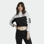 Maglia a Maniche Corte Donna Adidas Cropped Bianco