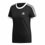 Maglia a Maniche Corte Donna Adidas 3 Stripes Nero