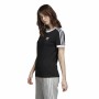 Maglia a Maniche Corte Donna Adidas 3 Stripes Nero