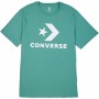 Maglia a Maniche Corte Unisex Converse Standard Fit Center Front Large Verde