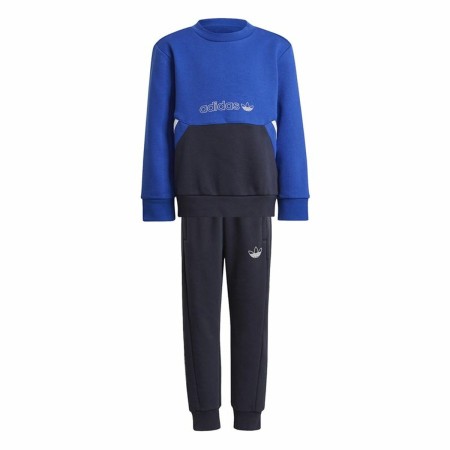 Completo Sportivo per Bambini Adidas Crew Azzurro