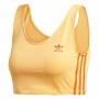 Reggiseno Sportivo Adidas 3 stripes Dorato