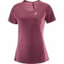 Maglia a Maniche Corte Donna Salomon Agile Rosso Scuro