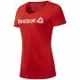 Maglia a Maniche Corte Donna Reebok Scoop Neck Rosso