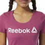 Maglia a Maniche Corte Donna Reebok Linear Hot Rosa