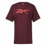 Maglia a Maniche Corte Uomo Reebok RI Logo Rosso Granato